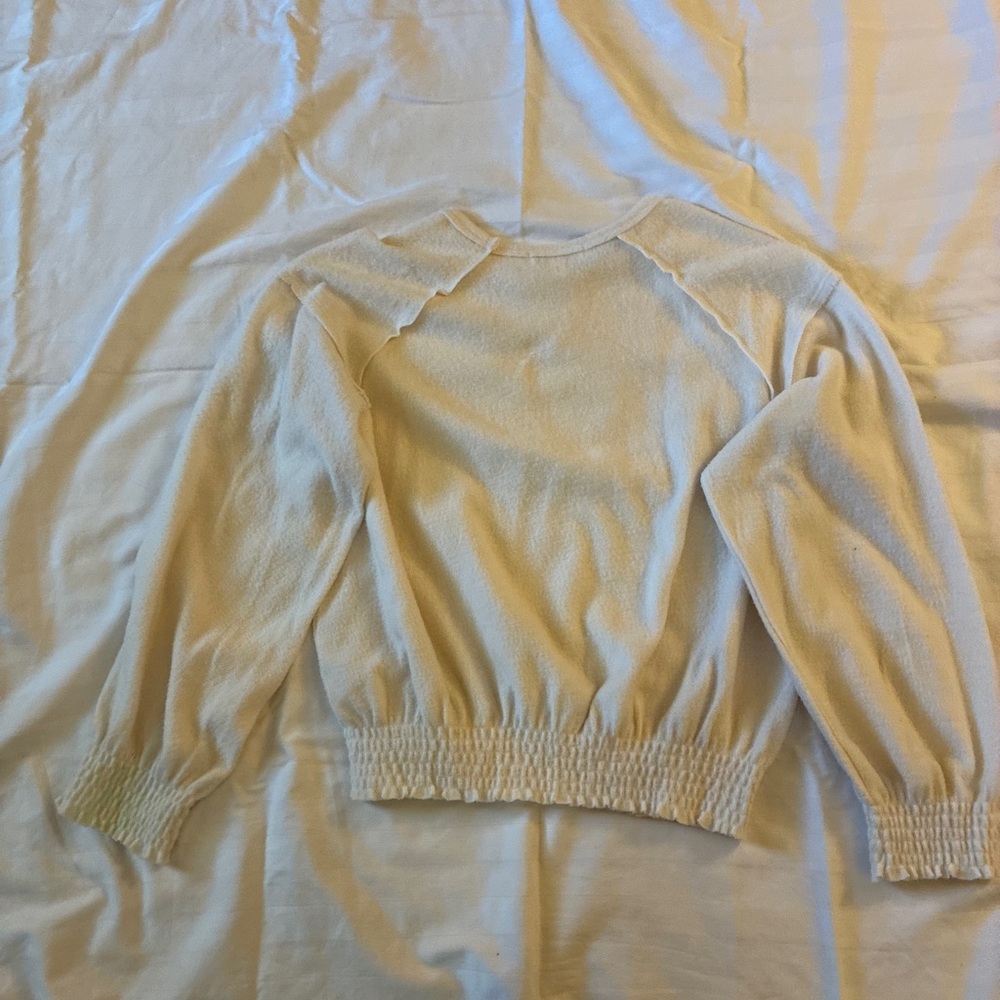 Chelsea and Violet Girls Cream Sweater - Picture 5 of 5
